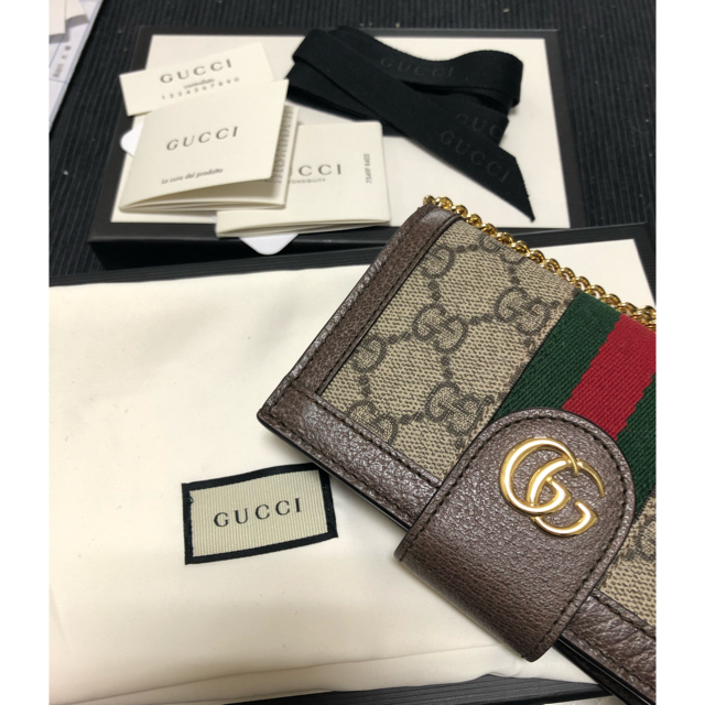 Gucci(グッチ)のGUCCI オフィディア GG チェーン iPhone 7/8スマホケース  スマホ/家電/カメラのスマホアクセサリー(iPhoneケース)の商品写真