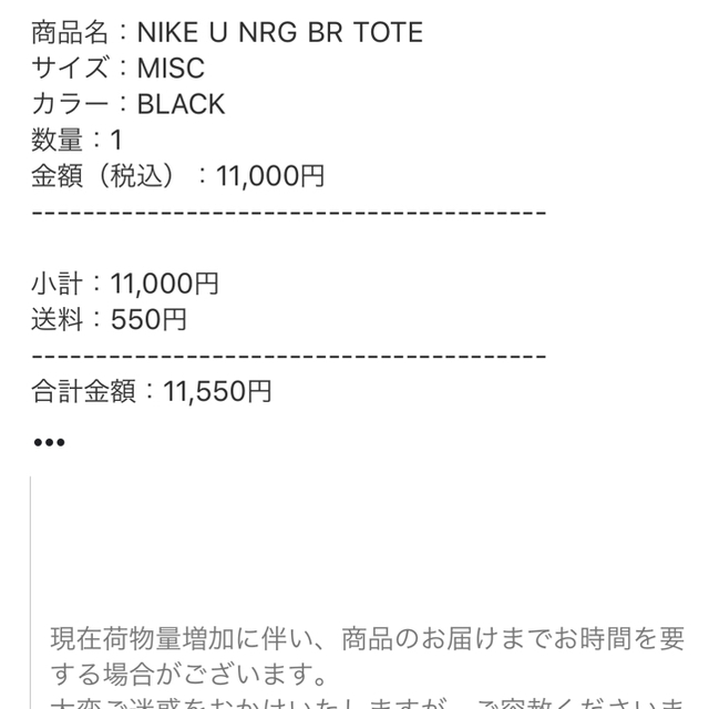 NIKE(ナイキ)のNIKE U NRG BR TOTE メンズのバッグ(トートバッグ)の商品写真