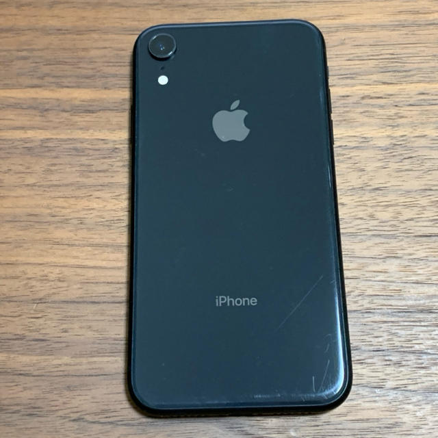 傷あり SIMフリー iPhoneXR 128GB ブラック 本体のみ 768