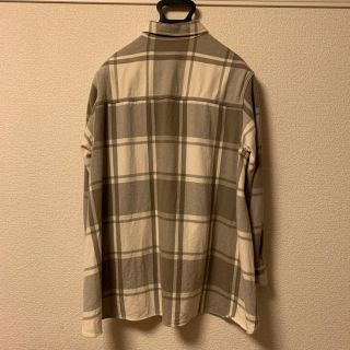 送関込 【超美品】UNUSED 16aw チェックシャツ ベージュ 3