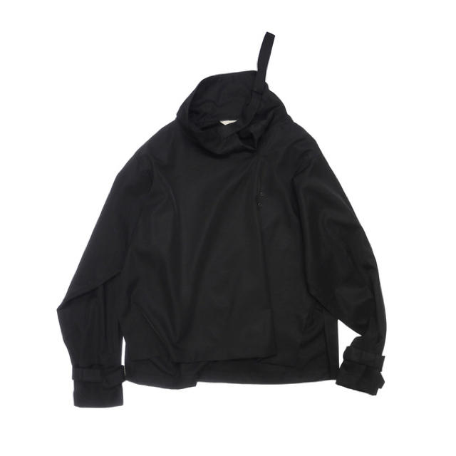 JieDa HIGH NECK PULL OVER BLACK 2