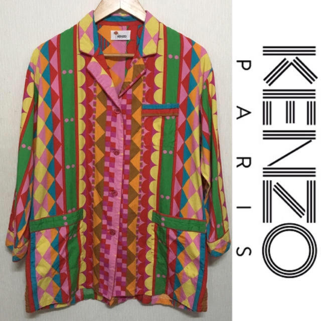 KENZO(ケンゾー)のKENZO ケンゾー シャツジャケット ヴィンテージ ルームウエア レディースのトップス(シャツ/ブラウス(長袖/七分))の商品写真