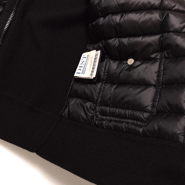 MONCLER(モンクレール)のモンクレール MONCLER ダウン カーディガン ブラック M 新品 レディースのトップス(カーディガン)の商品写真