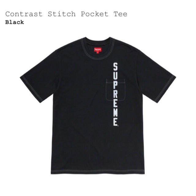 Supreme Contrast Stitch Pocket Tee