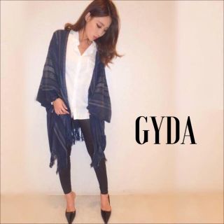 ジェイダ(GYDA)のGYDA ストライプ ポンチョ カーディガン♡ジーナシス ムルーア アンビー(カーディガン)