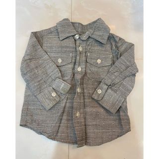 ベビーギャップ(babyGAP)のBaby gap グレー　シャツ(シャツ/カットソー)