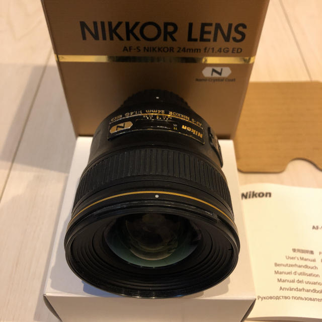 【ラッピング無料】 Nikon - 【付属品完備】Nikon AF-S 24F1.4G ED レンズ(単焦点)