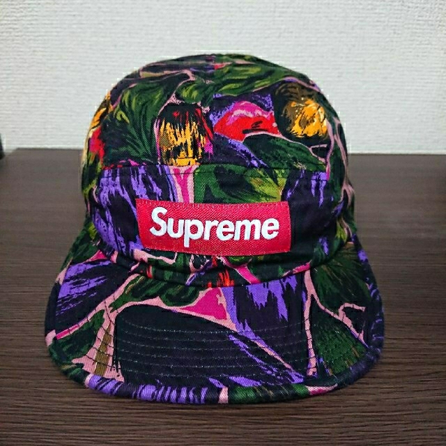supreme Painted Floral Camp Cap 17AW