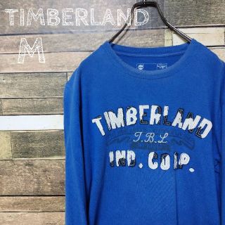 ティンバーランド(Timberland)の【激レア】ティンバーランド ロンT 青 M(Tシャツ/カットソー(七分/長袖))