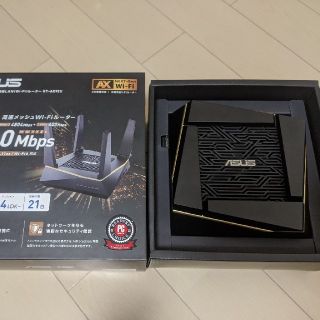 エイスース(ASUS)のASUS 無線LANルーター　RT-AX92U　Wi-Fi6(PC周辺機器)