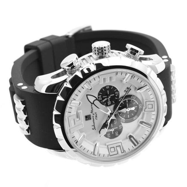サルバトーレマーラ 腕時計 メンズ クロノグラフ ブランド 時計 白 黒