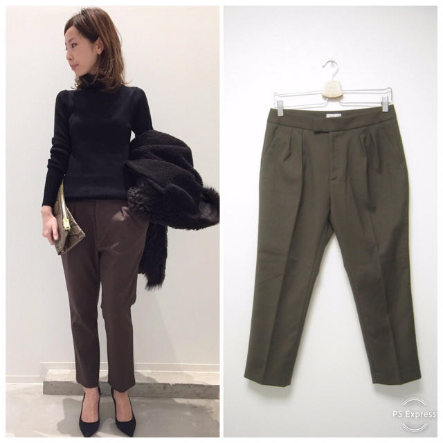 17aw アパルトモン リジェール 2タック テーパード パンツ