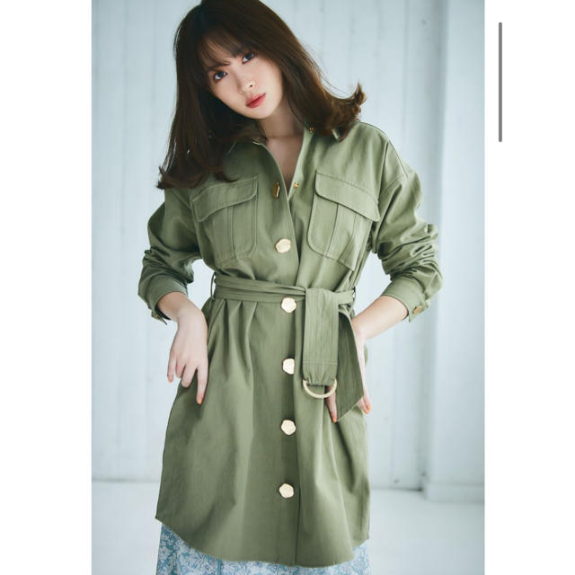 SNIDEL(スナイデル)のher lip to♥︎Belted Cargo Shirt Dress レディースのワンピース(ひざ丈ワンピース)の商品写真