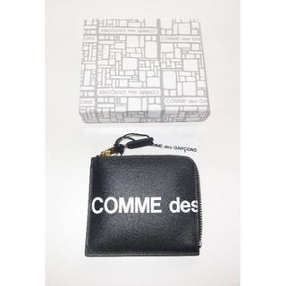 コムデギャルソン(COMME des GARCONS)のコムデギャルソン huge logo black L字 財布　コインケース(コインケース/小銭入れ)