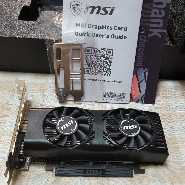 msi GeForce GTX 1650 4GT LP の通販 by こむぎ｜ラクマ