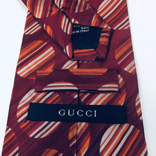 Gucci(グッチ)の極美品 グッチ ネクタイ 高級シルク ドット ストライプ 早い者勝ち メンズのファッション小物(ネクタイ)の商品写真