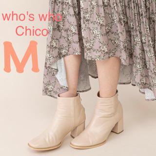 フーズフーチコ(who's who Chico)の値下げ☆【who's who Chico】スクエアショートブーツ(ブーツ)