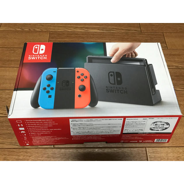 Nintendo Switch - Nintendo Switch Joy-Con (L) ネオンブルー/ (R) の通販 by コロン's