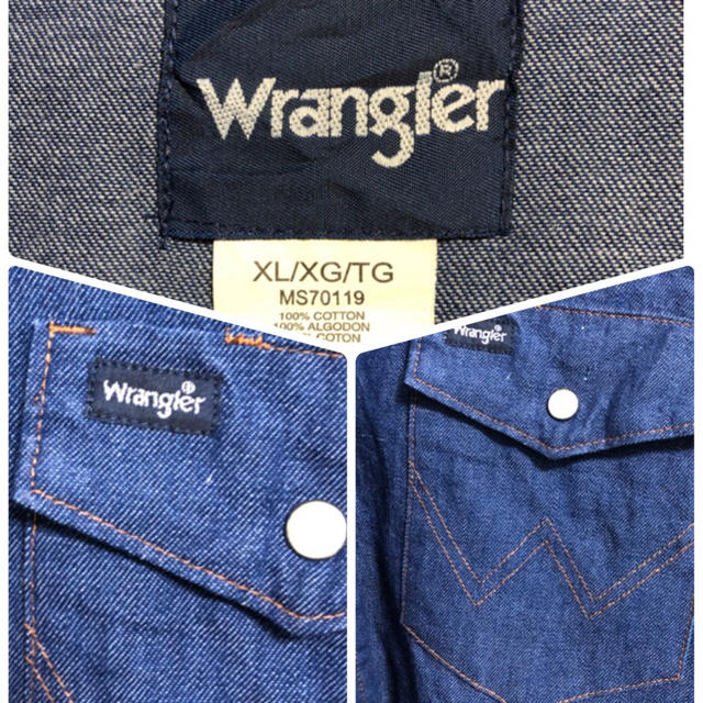 Wrangler(ラングラー)のラングラー(wrangler)☆ワンポイントロゴ デニム ウェスタンシャツ メンズのトップス(シャツ)の商品写真