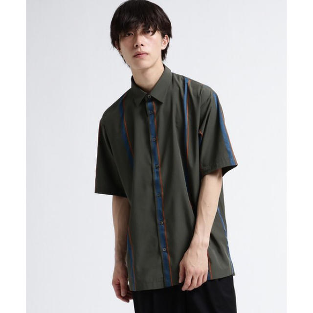 TAKEO KIKUCHI(タケオキクチ)のtk.タケオキクチ  ストライプシャツ　ビックシルエット　半袖 メンズのトップス(シャツ)の商品写真