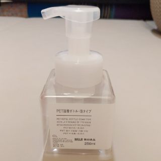 ムジルシリョウヒン(MUJI (無印良品))のＰＥＴ詰替ボトル・泡タイプ・クリア・２５０ｍｌ用 (その他)