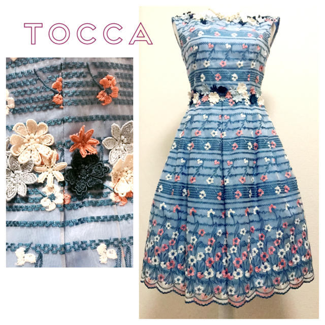 TOCCA  総刺繍のワンピース