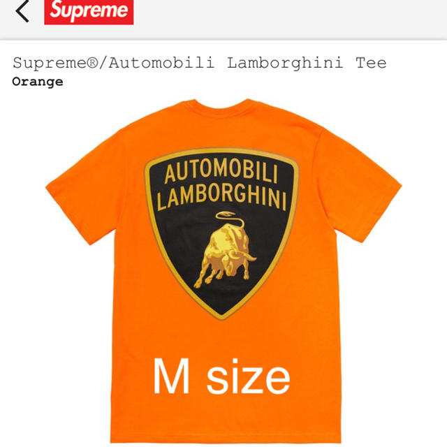 supreme  lamborghini tee Mトップス