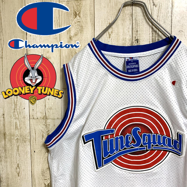 Champion(チャンピオン)の【超激レア】チャンピオン ルーニーテューンズ MURRAY ゲームシャツ 90s メンズのトップス(Tシャツ/カットソー(半袖/袖なし))の商品写真