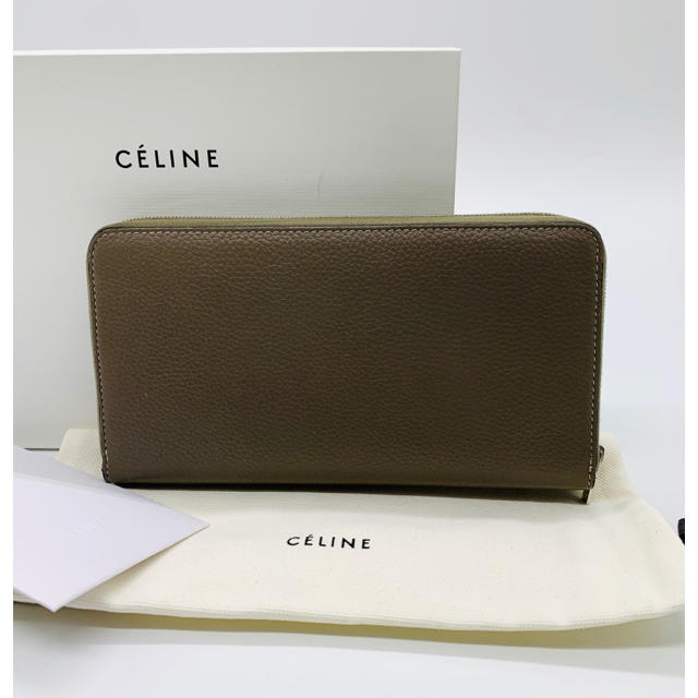 celine(セリーヌ)の⭐️ 美品 CELINE セリーヌ レザー ラウンドファスナー 長財布 ベージュ メンズのファッション小物(長財布)の商品写真