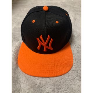 ニューエラー(NEW ERA)の【ミーチャン様 専用】★美品 未使用★ キャップ オレンジ 黒 NY ロゴ(キャップ)