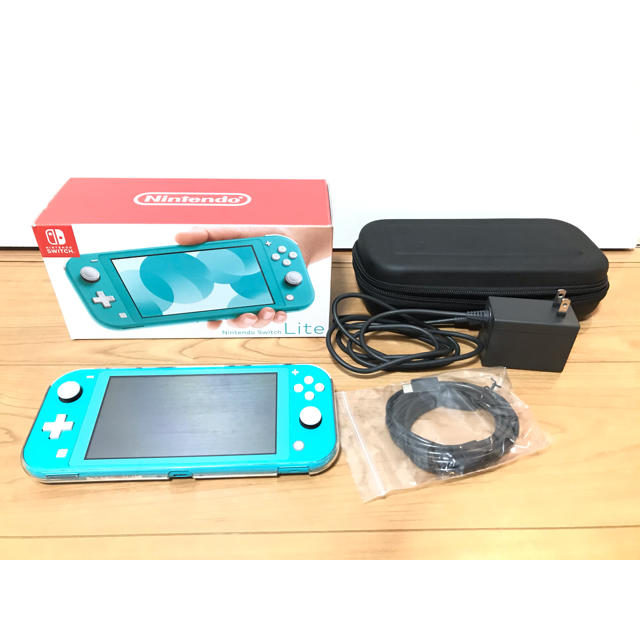 Nintendo Switch(ニンテンドースイッチ)のNintendo Switch  Lite ターコイズ　本体　ケース備品セット エンタメ/ホビーのゲームソフト/ゲーム機本体(家庭用ゲーム機本体)の商品写真