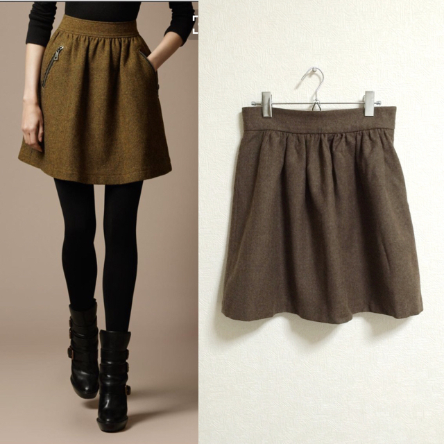 UNIQLO(ユニクロ)の専用ページユニクロ♡ウールギャザースカート レディースのスカート(ひざ丈スカート)の商品写真