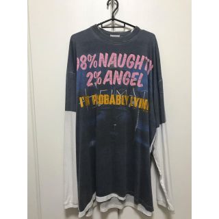 バレンシアガ(Balenciaga)の美品VETEMENTS ロンＴ 登坂着用　サイズS(Tシャツ/カットソー(七分/長袖))