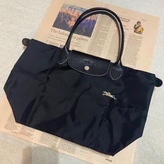 ロンシャン(LONGCHAMP)の【最終値下げ】Longchamp ロンシャン トートバック 肩掛け ブラック(トートバッグ)