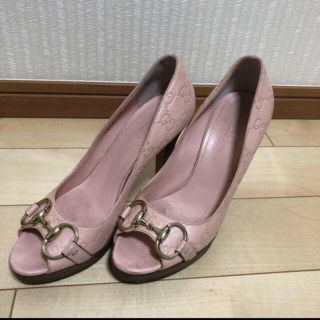 グッチ(Gucci)のGUCCI ハイヒール 36C  ピンク(ハイヒール/パンプス)