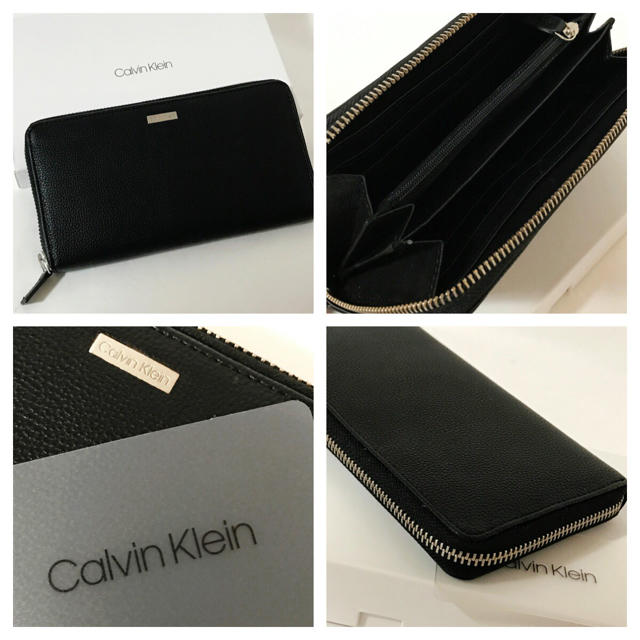 Calvin Klein(カルバンクライン)の直営店購入 新品カルバンクライン 高級カーフ革20680円ラウンドzip財布 メンズのファッション小物(長財布)の商品写真