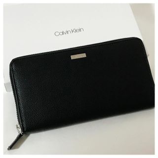 カルバンクライン(Calvin Klein)の直営店購入 新品カルバンクライン 高級カーフ革20680円ラウンドzip財布(長財布)