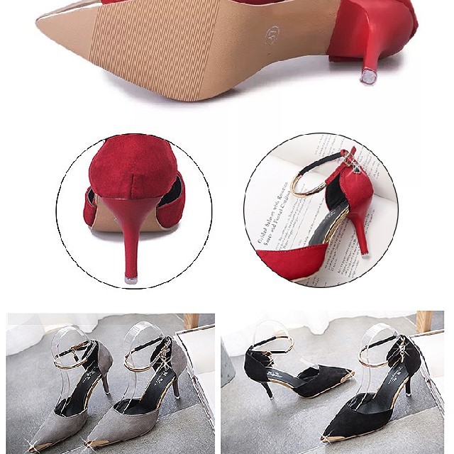 ハイヒール レディースピンヒールパンプス【RED・23.5】  レディースの靴/シューズ(ハイヒール/パンプス)の商品写真