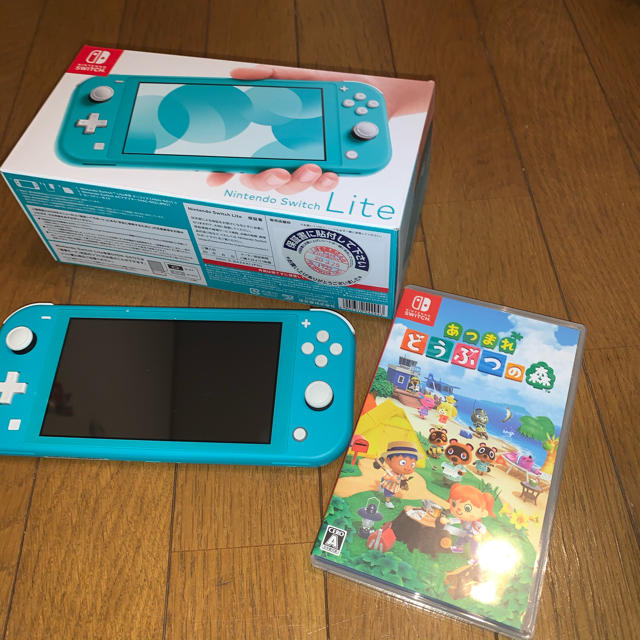 任天堂Nintendo Switch  Lite ターコイズ ＋あつもりカセット