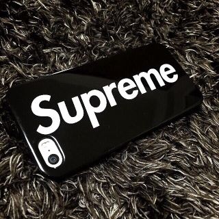 シュプリーム(Supreme)のiPhone5sカバー SPブラック(モバイルケース/カバー)