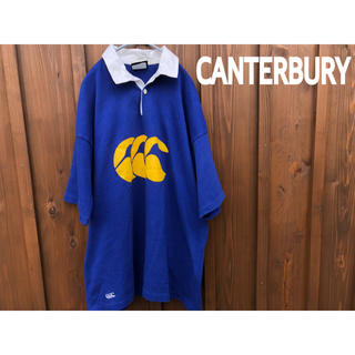 カンタベリー(CANTERBURY)のCANTERBURY ニュージーランド製　ラガーシャツ　デカロゴ  ラグビー(ポロシャツ)
