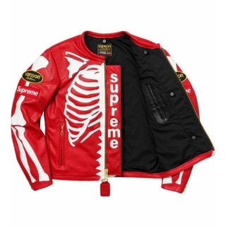 シュプリーム(Supreme)のSupreme 17AW Vanson Leather Bones Jacket(レザージャケット)