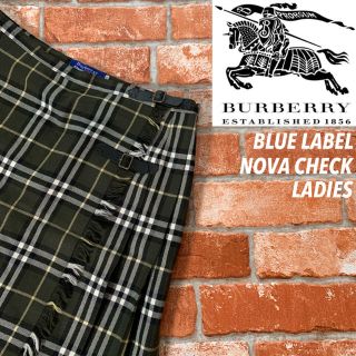 バーバリーブルーレーベル(BURBERRY BLUE LABEL)の【美品】バーバリー ブルーレーベル ノバチェック キルト ミニスカート(ミニスカート)