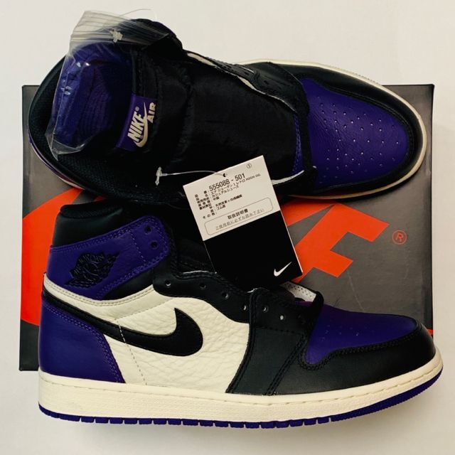 NIKE(ナイキ)のNIKE AIR JORDAN 1 COURT PURPLE 2018 27.5 メンズの靴/シューズ(スニーカー)の商品写真