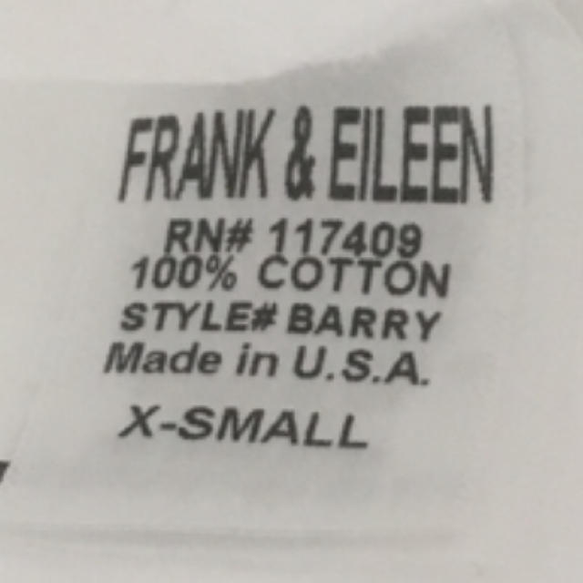 Frank&Eileen(フランクアンドアイリーン)のFrank&eileen コットン白シャツ　クリーニング済み レディースのトップス(シャツ/ブラウス(長袖/七分))の商品写真