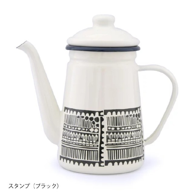 琺瑯 コーヒーポット やかん 1.1L 新品 インテリア/住まい/日用品のキッチン/食器(調理道具/製菓道具)の商品写真