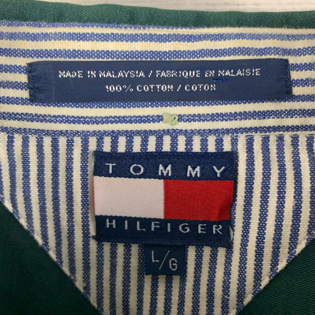 TOMMY HILFIGER(トミーヒルフィガー)の【レア】トミーヒルフィガー 90's ワークシャツ ビンテージ ゆるだぼ メンズのトップス(シャツ)の商品写真