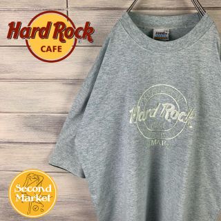 【激レア】ハードロックカフェ Tシャツ ステッチロゴ 高デザイン ゆるだぼ(Tシャツ/カットソー(半袖/袖なし))