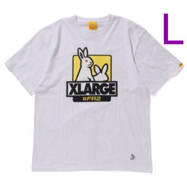 XLARGE(エクストララージ)の新品 FR2 XLARGE Tシャツ Lサイズ 白 ホワイト メンズのトップス(Tシャツ/カットソー(半袖/袖なし))の商品写真