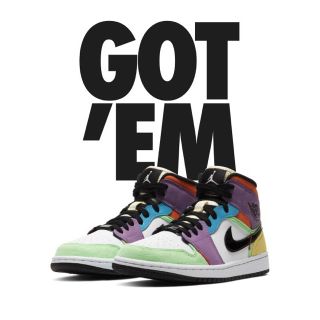 ナイキ(NIKE)のAIR JORDAN 1 MID MULTICOLOR(スニーカー)